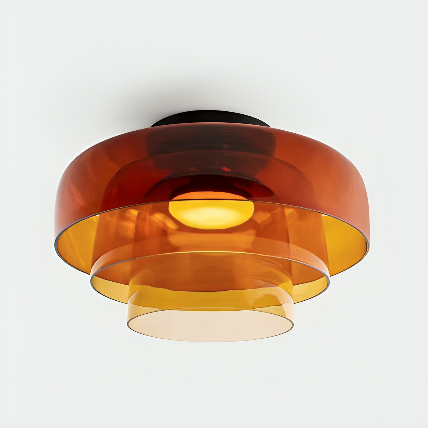 Brilora | Modern Scandinavian Bauhaus Glass Layered Pendant Lamp 11