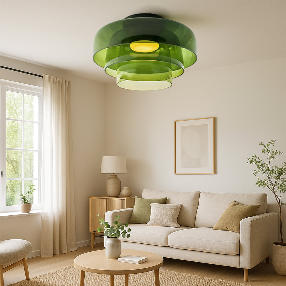 Brilora | Modern Scandinavian Bauhaus Glass Layered Pendant Lamp 2