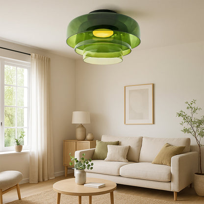Brilora | Modern Scandinavian Bauhaus Glass Layered Pendant Lamp 2