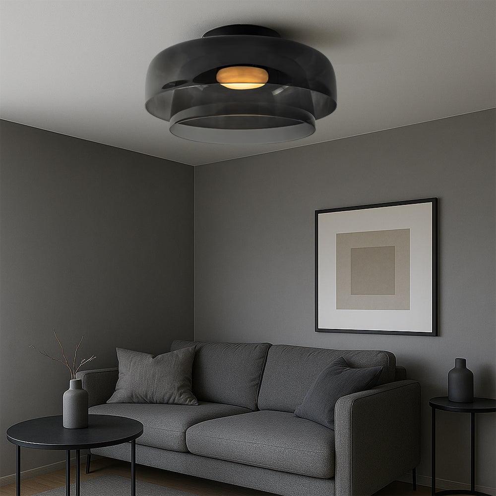 Brilora | Modern Scandinavian Bauhaus Glass Layered Pendant Lamp 3