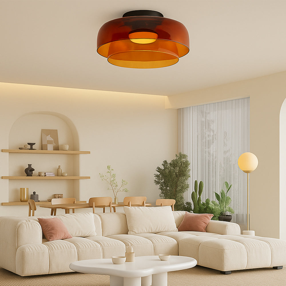 Brilora | Modern Scandinavian Bauhaus Glass Layered Pendant Lamp 5