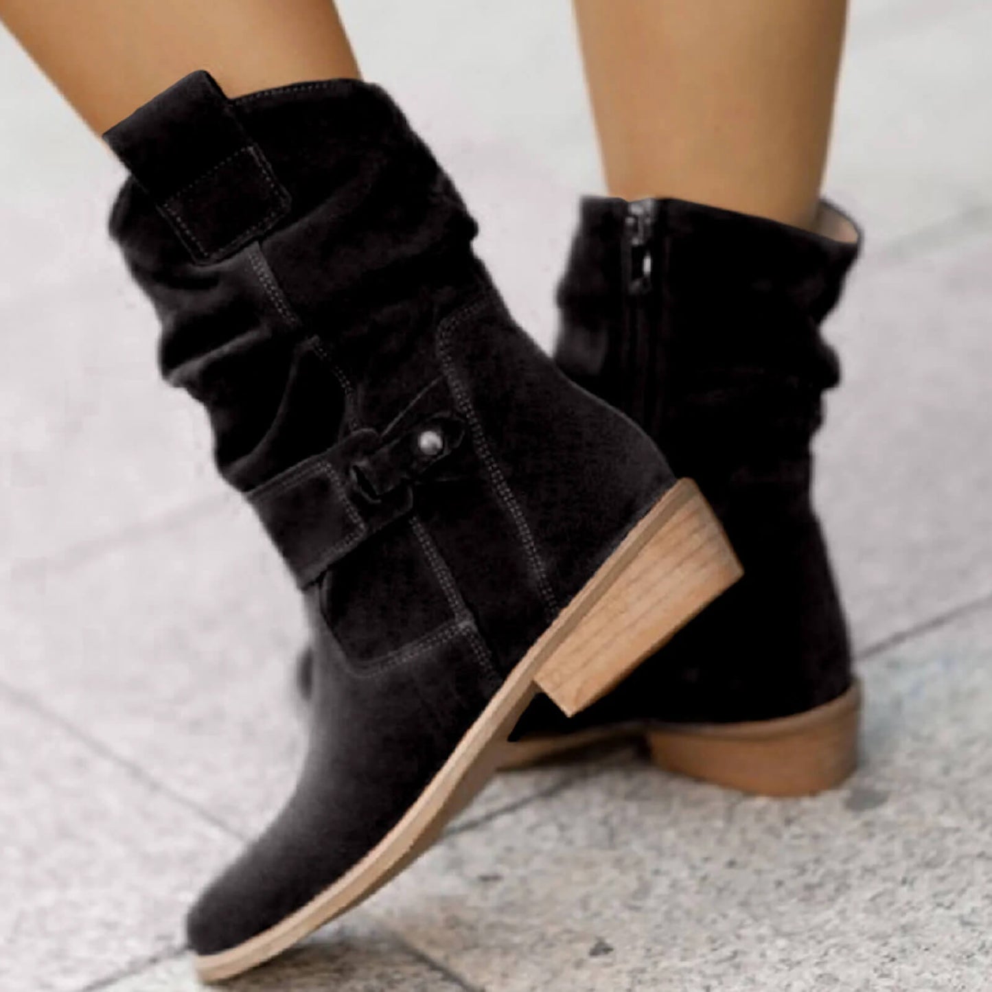 Brown Suede Ankle Boots for Women – Comfortable High-Quality Everyday Footwear 1