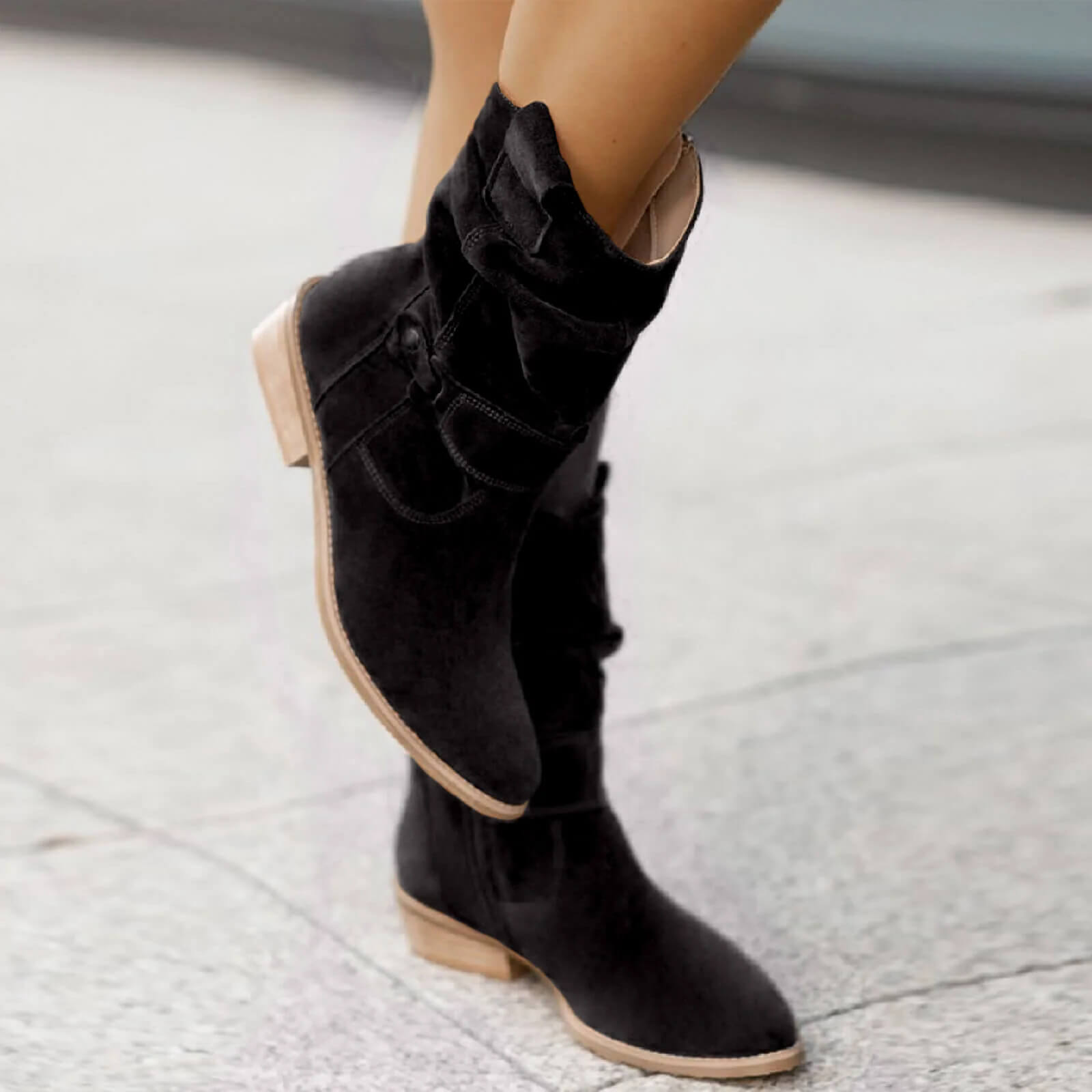 Brown Suede Ankle Boots for Women – Comfortable High-Quality Everyday Footwear 4