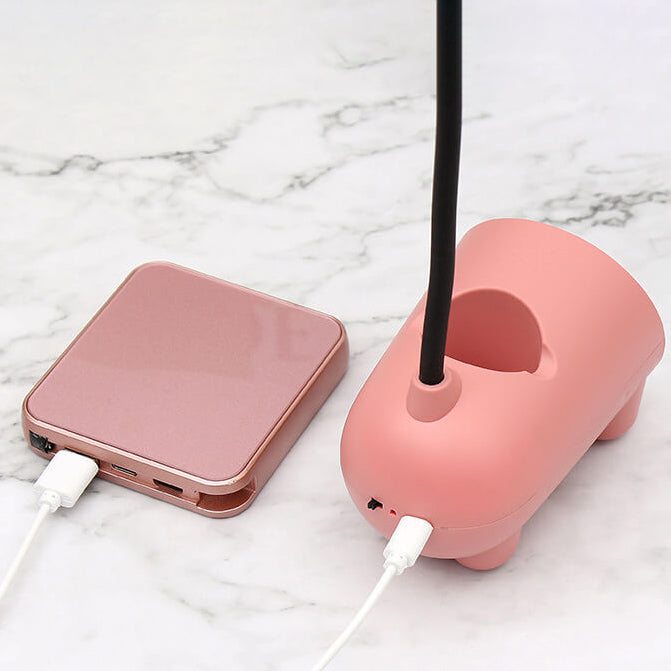 BunnyGlow | Playful Rechargeable Table Lamp with Pen Holder and Touch Control 6