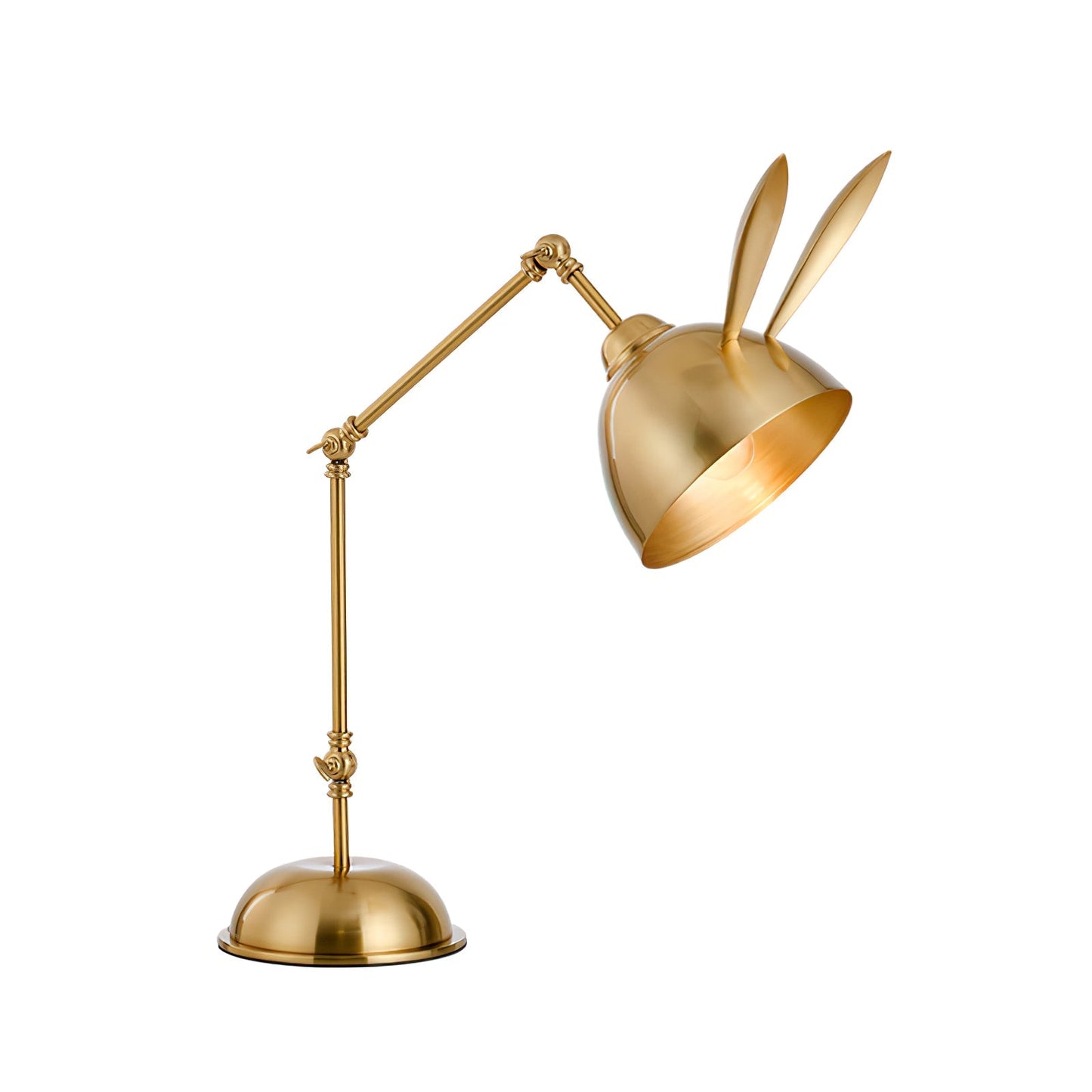 HareLuxe – Lampada da Tavolo con Orecchie di Coniglio Dorate