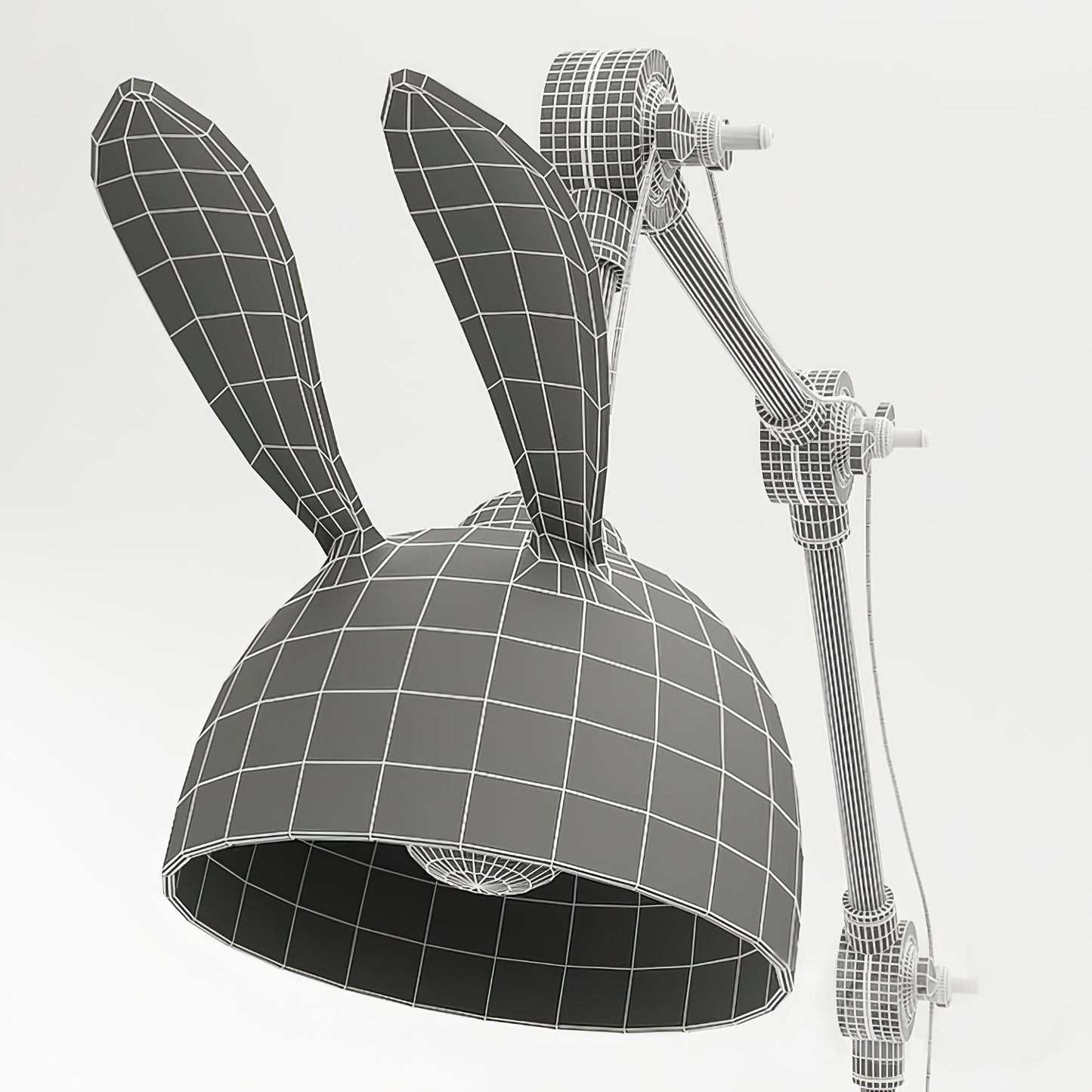 HareLuxe – Lampada da Tavolo con Orecchie di Coniglio Dorate