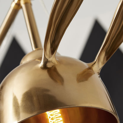 HareLuxe – Lampada da Tavolo con Orecchie di Coniglio Dorate