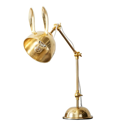 HareLuxe – Lampada da Tavolo con Orecchie di Coniglio Dorate