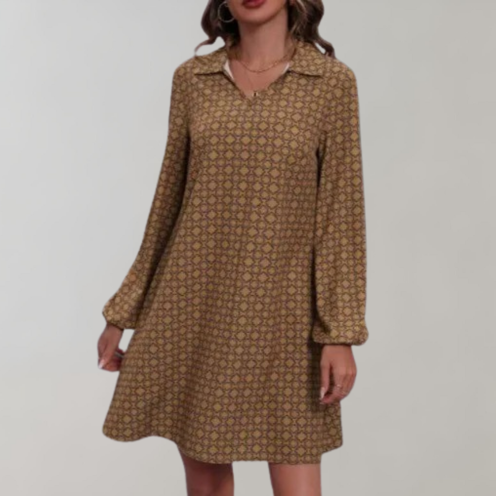 Variant image for Women's A-Line Summer Dress Green Size M Polyester-7