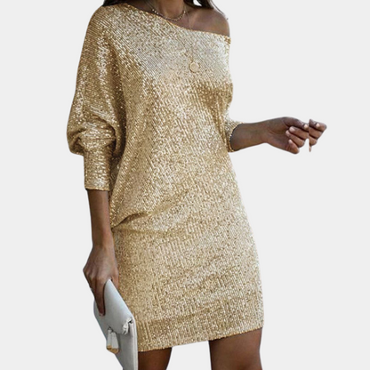 Variant image for Elegant Off Shoulder Womens Dress - Stylish Summer Wedding Guest Attire-1