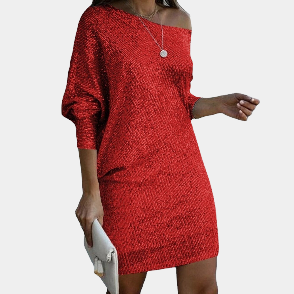 Variant image for Elegant Off Shoulder Womens Dress - Stylish Summer Wedding Guest Attire-6