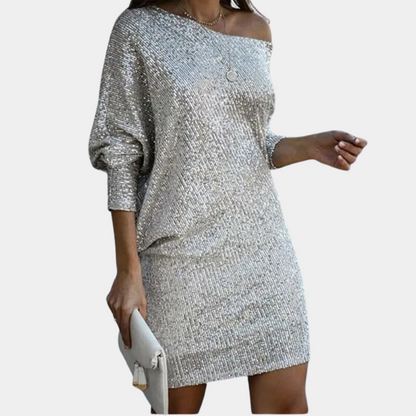 Variant image for Elegant Off Shoulder Womens Dress - Stylish Summer Wedding Guest Attire-11