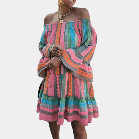 Aline - Colorful Summer Dress for Women in Soft, Breathable Fabric-1
