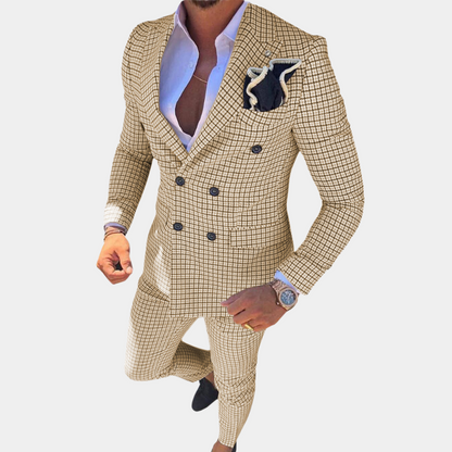 Quennel - Stylish Two-Piece Men's Suit for All Seasons, Comfortable Fabric-5