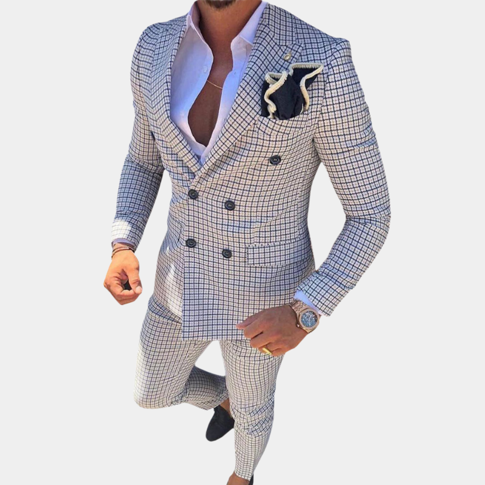 Variant image for Quennel - Stylish Two-Piece Men's Suit for All Seasons, Comfortable Fabric-5