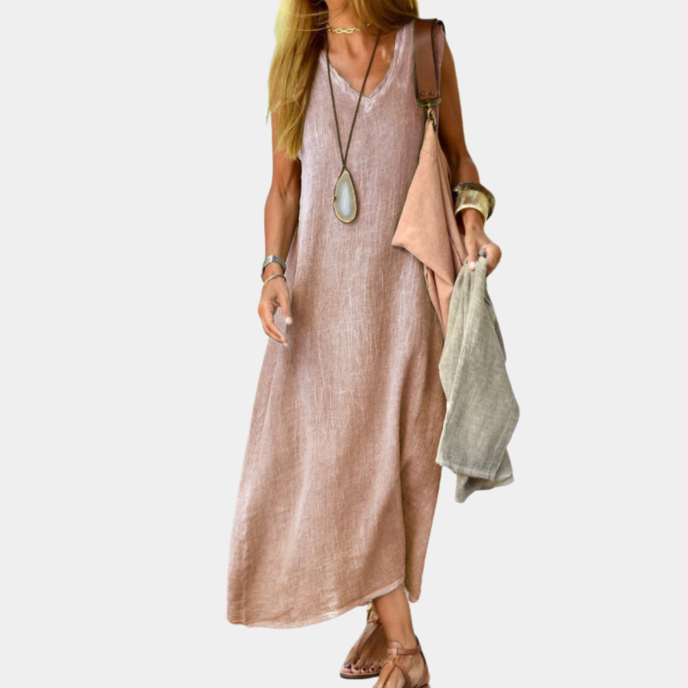 Variant image for Women's Maxi Dress Pink Size M Cotton-1