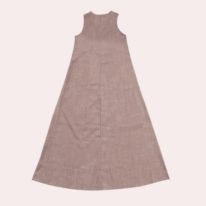 Women's Maxi Dress Pink Size M Cotton-2