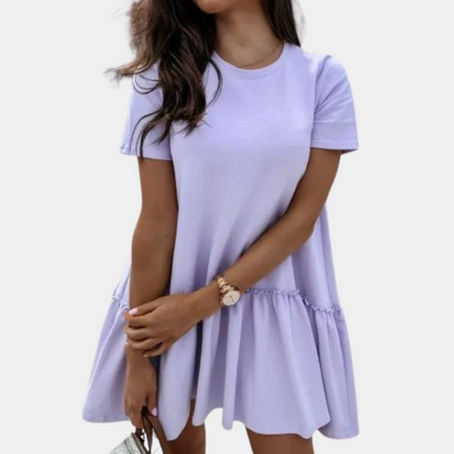 Variant image for Women's Mini Dress Khaki Size S-M-L-XL Cotton-9