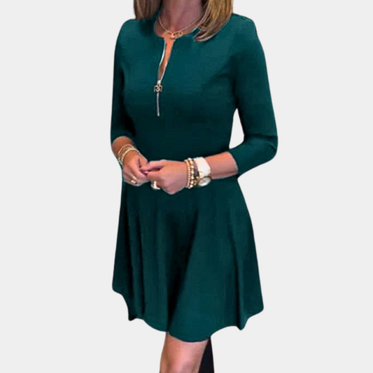Women's A-Line Dress Brown Size M Polyester-1