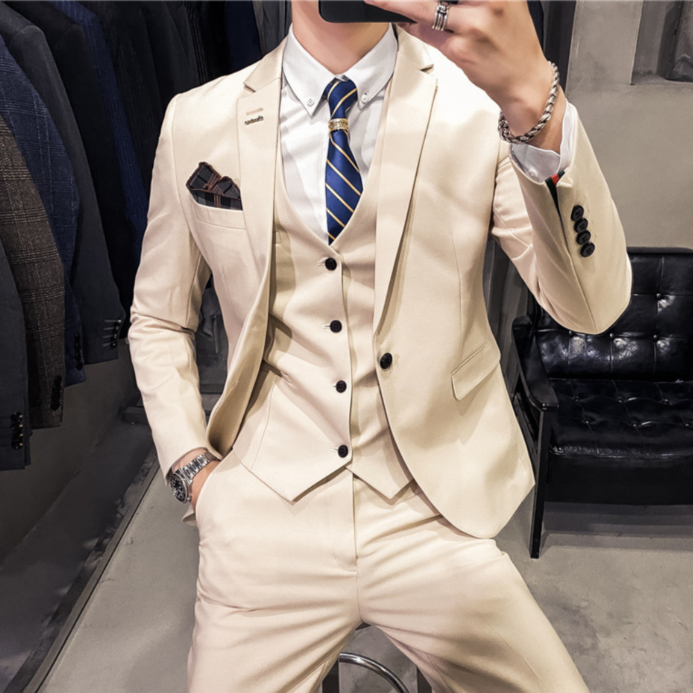 Variant image for Nikola - Luxury Three-Part Men's Suit Set for Comfort, Style & Versatility-6