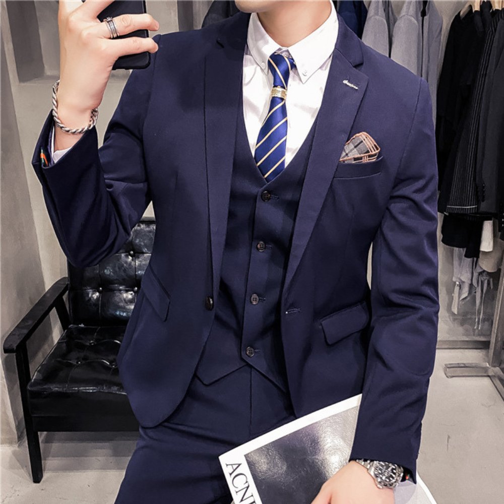 Variant image for Nikola - Luxury Three-Part Men's Suit Set for Comfort, Style & Versatility-21