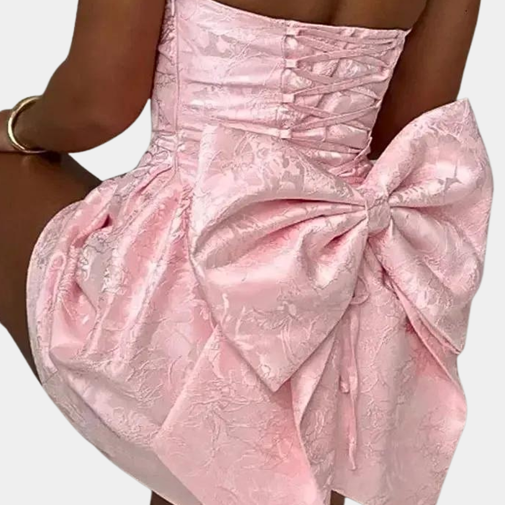 Amelia - Elegant Strapless Cocktail Dress for Women, Perfect Party Dress for Weddings-4