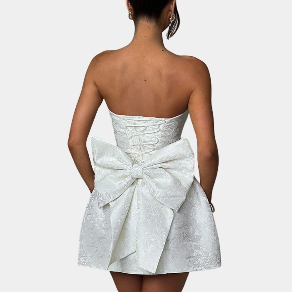 Amelia - Elegant Strapless Cocktail Dress for Women, Perfect Party Dress for Weddings-2