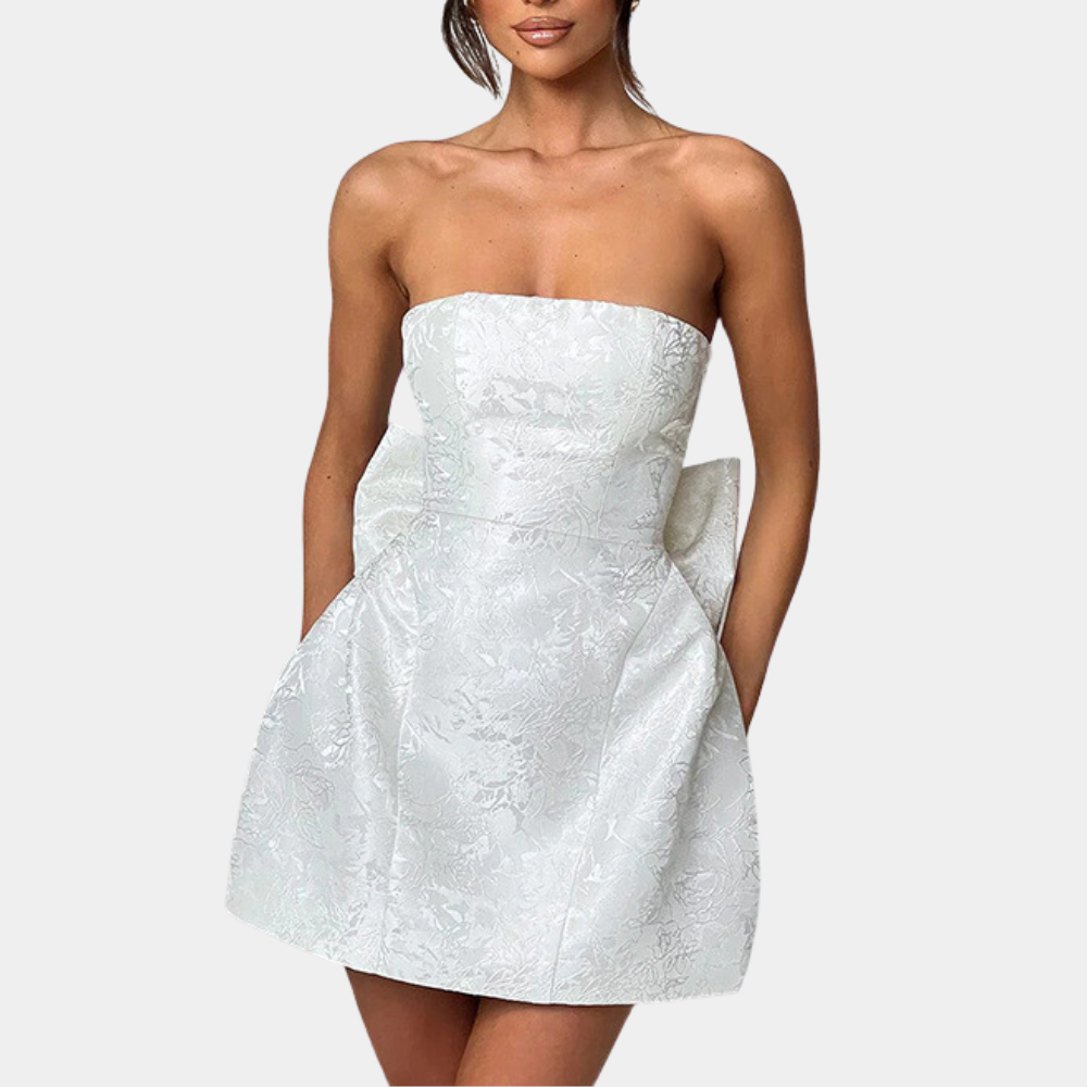 Variant image for Amelia - Elegant Strapless Cocktail Dress for Women, Perfect Party Dress for Weddings-1