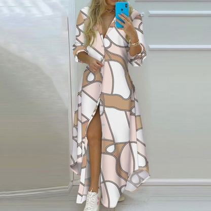 Variant image for Artistic Newspaper Print Luxury Dress - Unique Womens Dress for Statement Style-16