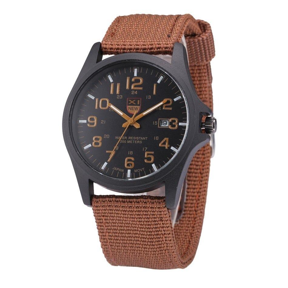 Variant image for Military Style Robust Watch with Illuminated Dial, Water Resistant, Stopwatch, and Date Display-3