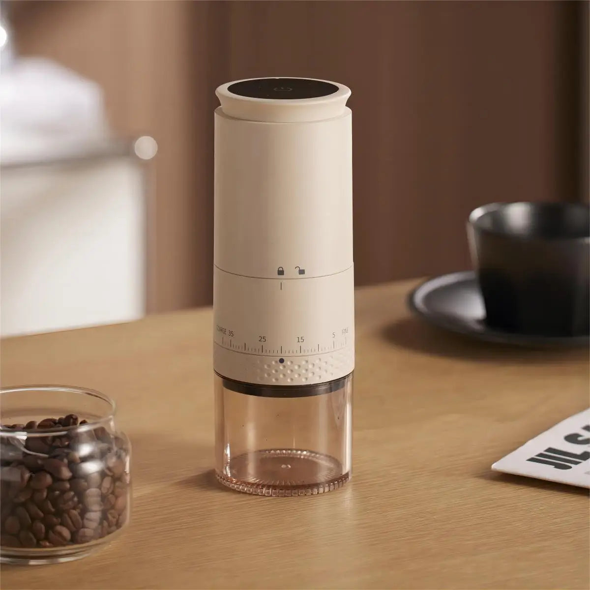 Cafexis | Versatile Rechargeable Electric Coffee Grinder with Adjustable Settings 5