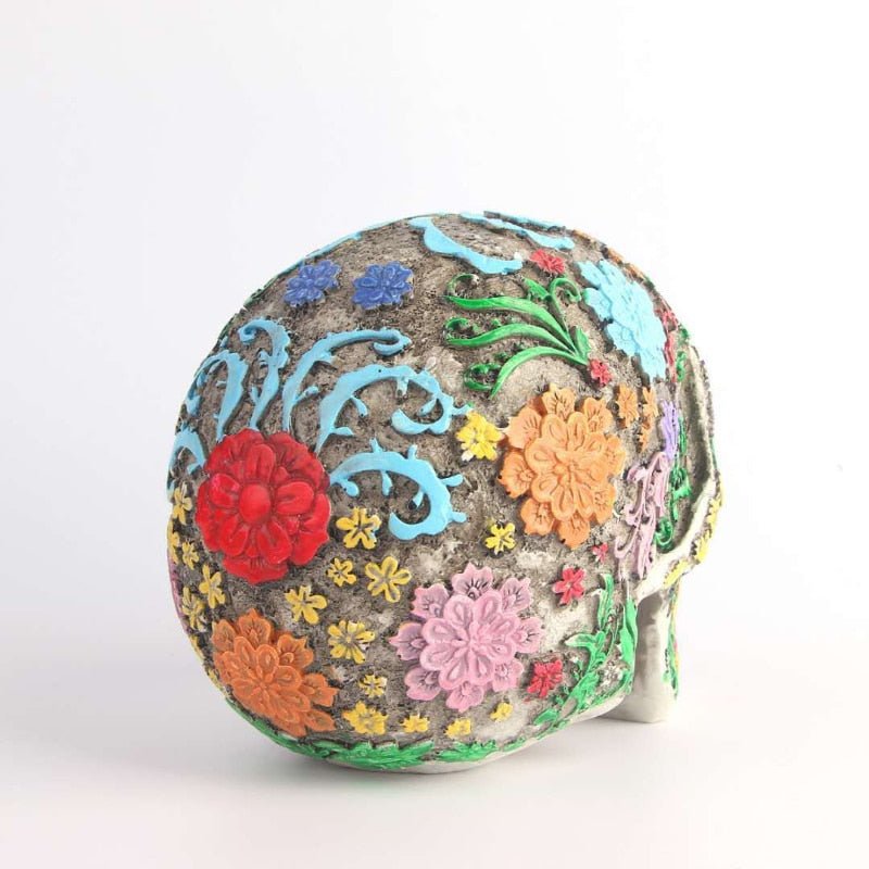 CalaveraCraft | Vibrant Handcrafted Sugar Skull Decorative Statue 2