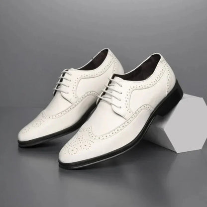 CalfLux | Stylish Elegant Men's Black Dress Shoes for Any Occasion 2