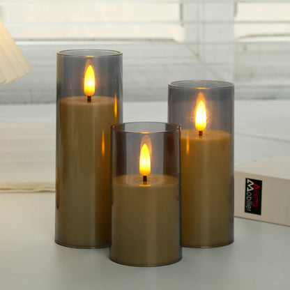 Candle Holders LED Candles Remote Control Warm Flickering Flameless Light 2