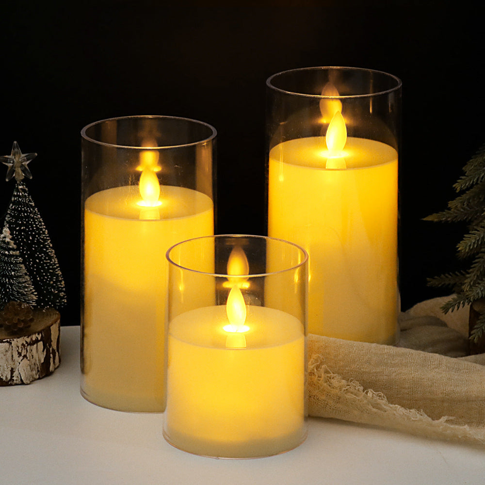 Candle Holders LED Candles Remote Control Warm Flickering Flameless Light 3
