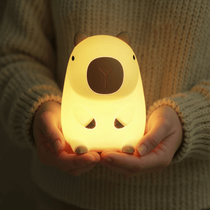 CapybaraGlow | Playful Adjustable Silicone Night Light for Relaxation 1