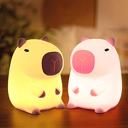 CapybaraGlow | Playful Adjustable Silicone Night Light for Relaxation 4