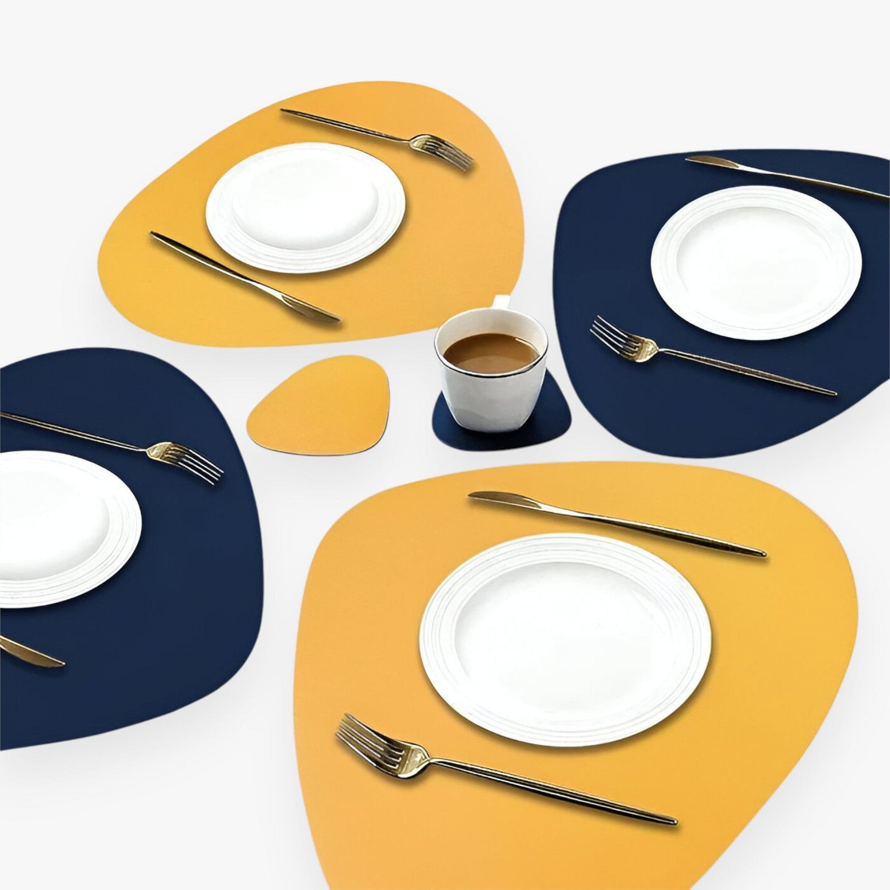 CasaVerde | Faux Leather Placemats – Reversible Dining Set for Stylish Table Settings 1