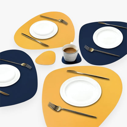 CasaVerde | Faux Leather Placemats – Reversible Dining Set for Stylish Table Settings 1
