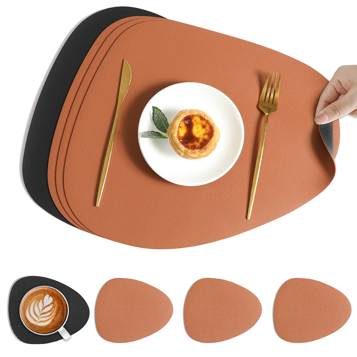 CasaVerde | Faux Leather Placemats – Reversible Dining Set for Stylish Table Settings 10