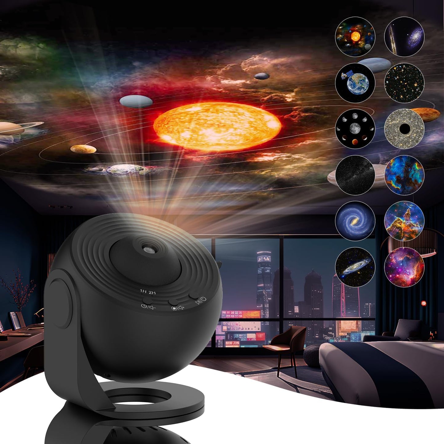 CelestialDream | Elegant HD 360° Galaxy Projector with 12 Effects 1