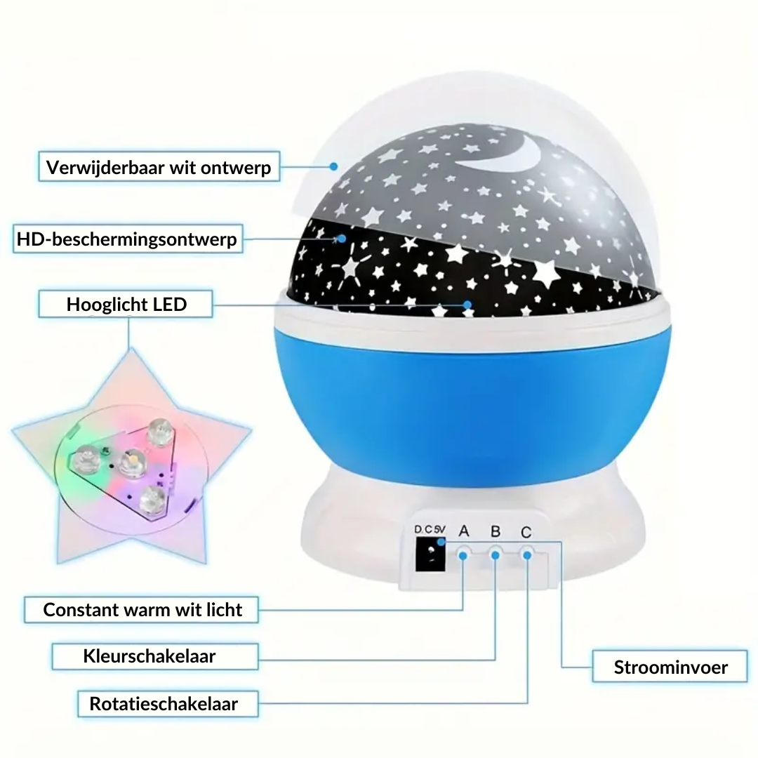 CelestialDream | Enchanting Colorful Star Projector Night Light 6