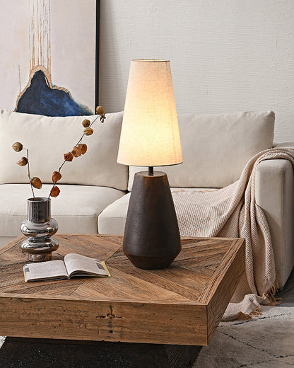 GlossyHaven - Ceramic Table Lamp