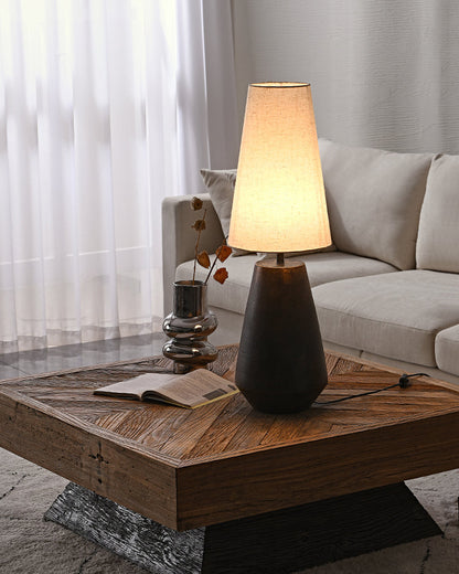 GlossyHaven - Ceramic Table Lamp
