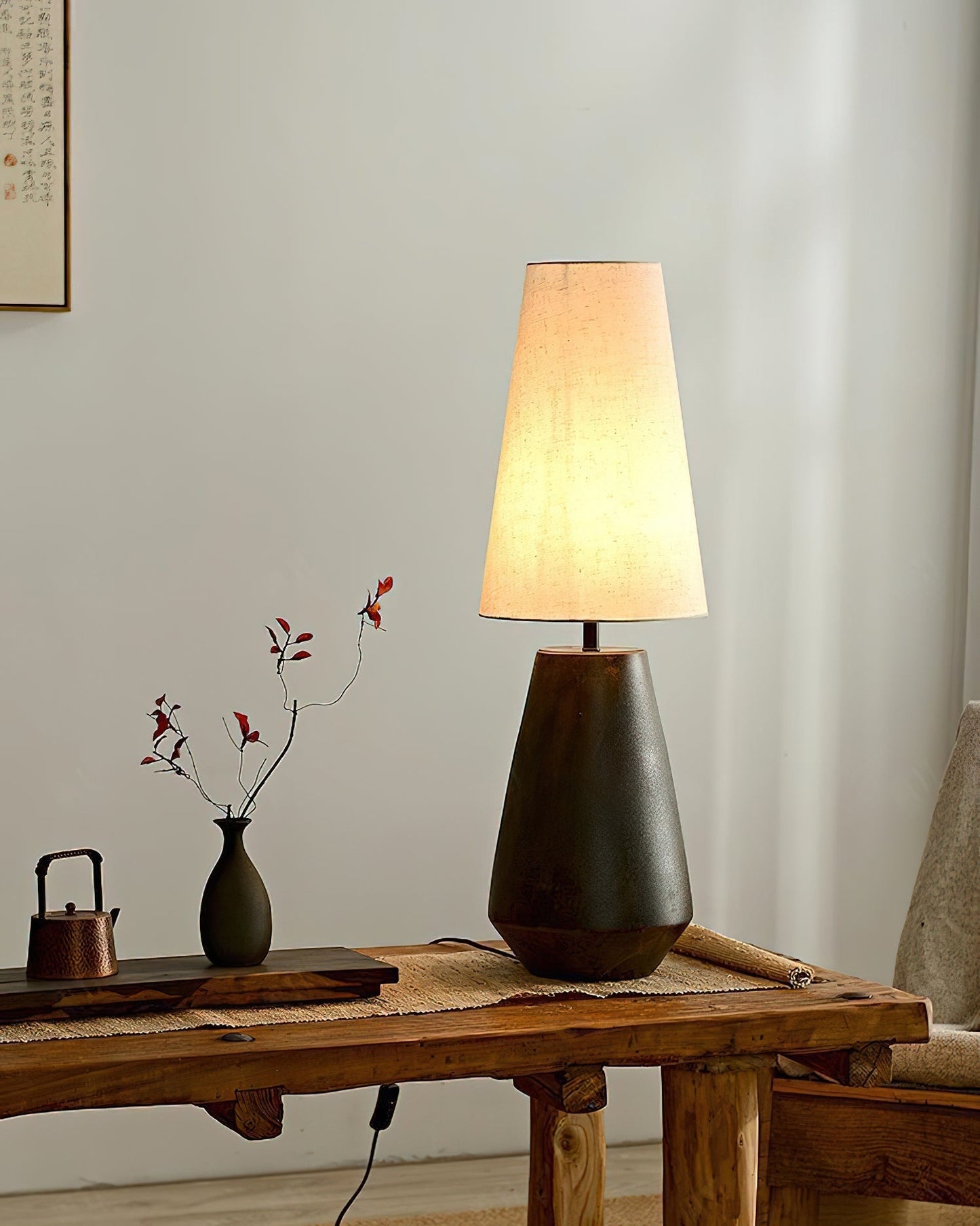 GlossyHaven - Ceramic Table Lamp