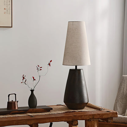 GlossyHaven - Ceramic Table Lamp