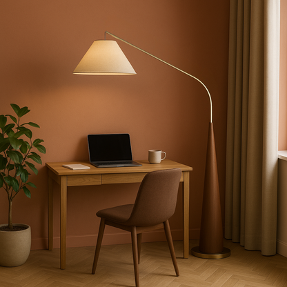 Charle's Wooden Arc Lamp 2