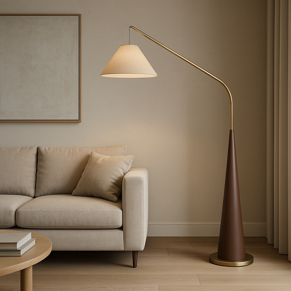 Charle's Wooden Arc Lamp 3