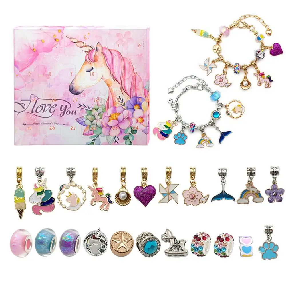 CharmCraft | Creative DIY Bracelet Making Advent Calendar Set for Kids 8