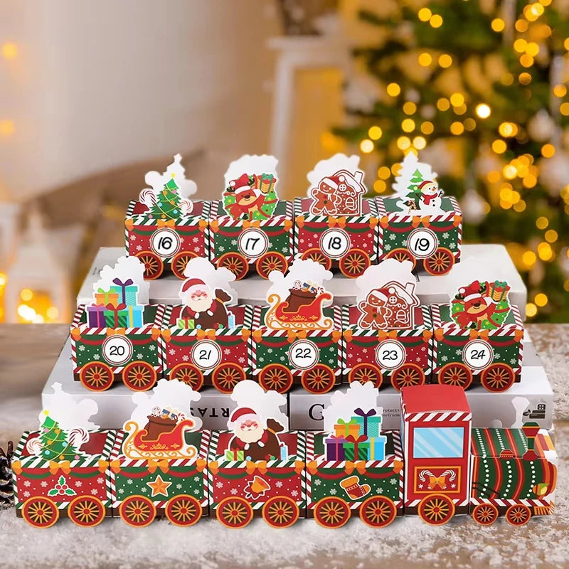 CheerfulBoxes | Creative Fun Advent Calendar for Kids with 24 Festive Designs 0